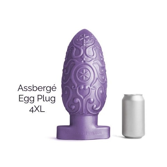 ASSBERGE Egg Butt Plug 4XL Purple 35057