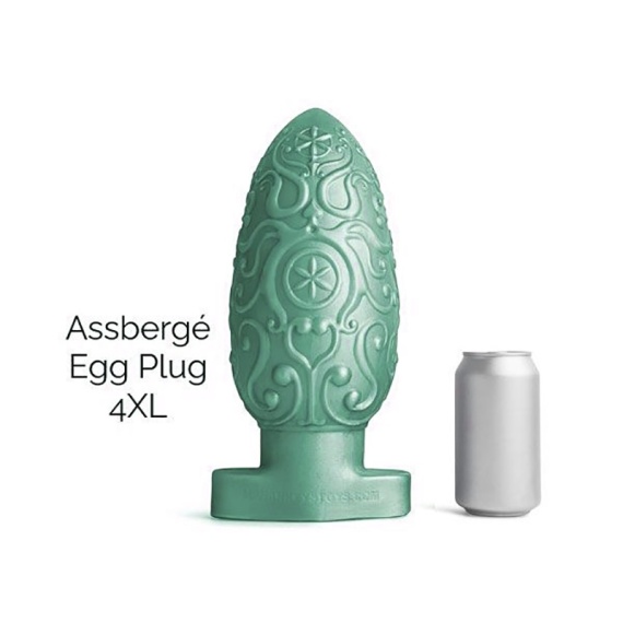 ASSBERGE Egg Butt Plug 4XL Green 35077