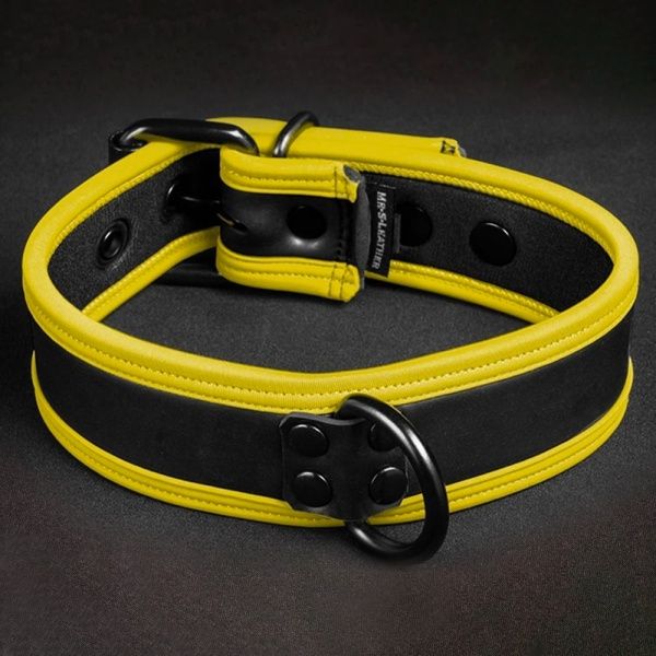 Neo Puppy Collar Black Yellow 35963