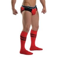 Mister B URBAN Chaussettes de Football Rouge 36160 1