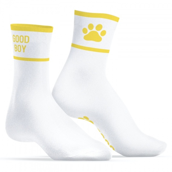 Calcetines Good Boy Blanco-Amarillo 37477