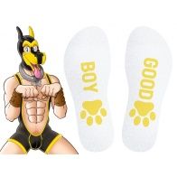 Calcetines Good Boy Blanco-Amarillo 37478 1