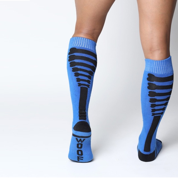 Kennel Club Bones Knee High Socks Blue 38243