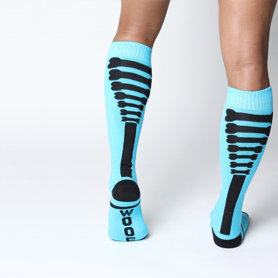 Kennel Club Bones Knee High Socks Turquoise 38252