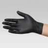 100 schwarze Latex-Fisting-Handschuhe 300 mm 38295 1