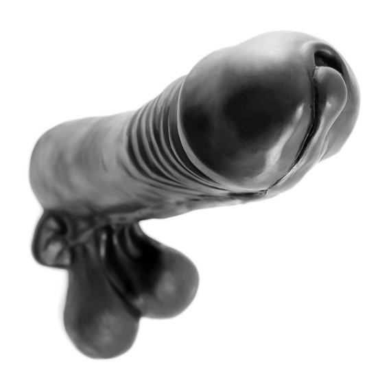 BIG LOAD gode massif en silicone noir 38386