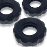 Super Huj 3 Cockrings Ballstretchers Black 38672 1