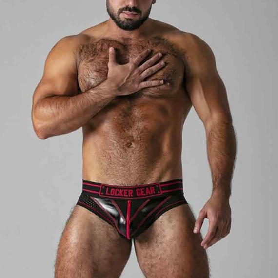 Massive Rude Jock Brief Red 39368