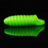 Swirl Thick Stretchy Penis Sleeve - Glow in the Dark 41164 1