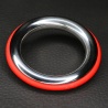 Ze Cazzo Cockring aus Stahl und Silikon Rot 41651 1