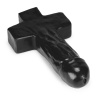 Gode Crucifix en Silicone Damien Noir