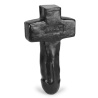 Gode Crucifix en Silicone Damien Noir