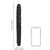 Slim Double Ended Dong Black 35,6cm - 14"