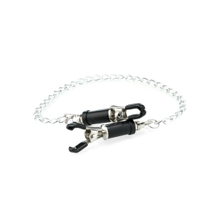 Black Nipple Clamps with chain