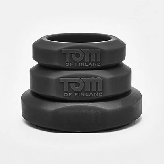 3-Piece Silicone Cockring Set Tom Of Finland