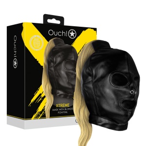 Mask With Blonde Ponytail -...