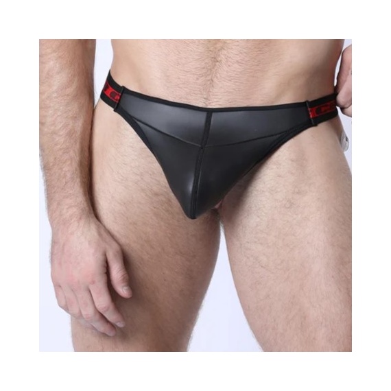 Battle Neoprene Jock Pouch Cock Ring Red