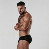 Dark Room Swim Brief Bandes bleues