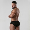 Dark Room Swim Brief bandas rojas