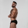 Dark Room Swim Brief bandas rojas