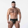 Punch Hole Jock Brief Black