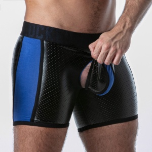 Punch Hole Boxer Brief Azul