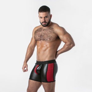 Punch Hole Boxer Brief Red