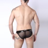 Black Chrome Low Rise Brief Black