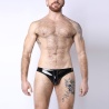 Black Chrome Low Rise Brief Black