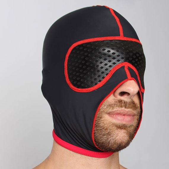 Gambit Hood Nylon Negro Rojo