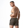 SWEAT IT Back Zip Short Khaki