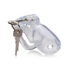 Clear Captor Chastity Cage transparente sans cadenas