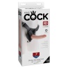 King Cock Strap-On Harness with 7inches Dildo Realistic Light Skin Tone