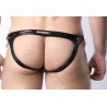 Black Chrome Jock Brief Black