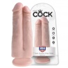 Two Cocks One Hole 7" 17cm flesh