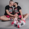 Sk8erboy Horny Pig Socks Blanches