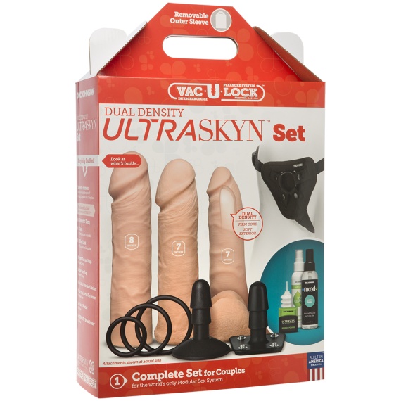 Dual Density ULTRASKYN Toy Set 7"/8" Flesh