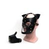 665 Bondage Pup Hood Black/Black