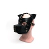 665 Bondage Pup Hood Black/Black