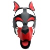 665 Playful Pup Hood Black/Red/White