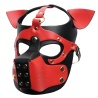 665 Bondage Pup Hood Black/Red