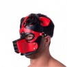 665 Bondage Pup Hood Black/Red