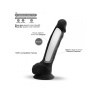 Realistic Black Double-Density Dildo No.1 - 17.5 cm