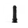 Realistic Black Double-Density Dildo No.1 - 17.5 cm