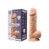 Realistic Dual-Density Vibrating Dildo No.1 - 21.5 cm with Remote Control