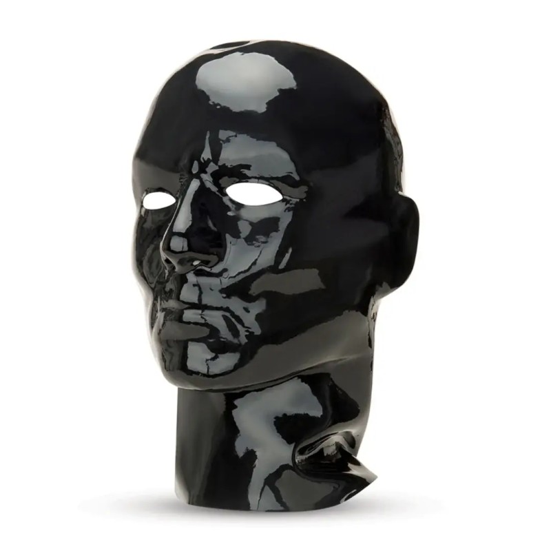 Latex hood zip up back