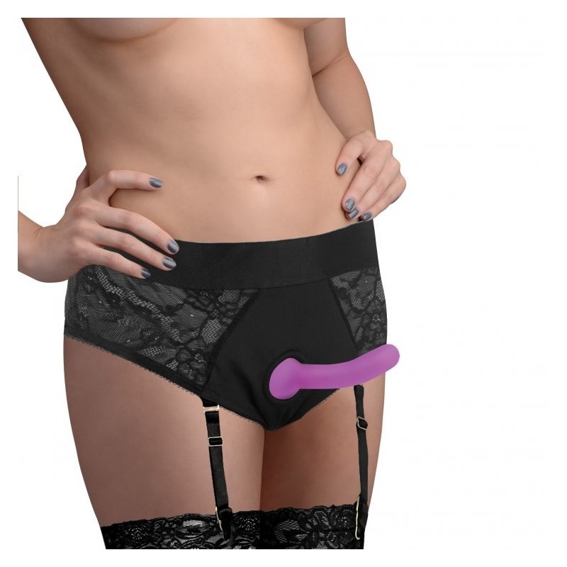 Laced panty w/gartner strap s/m