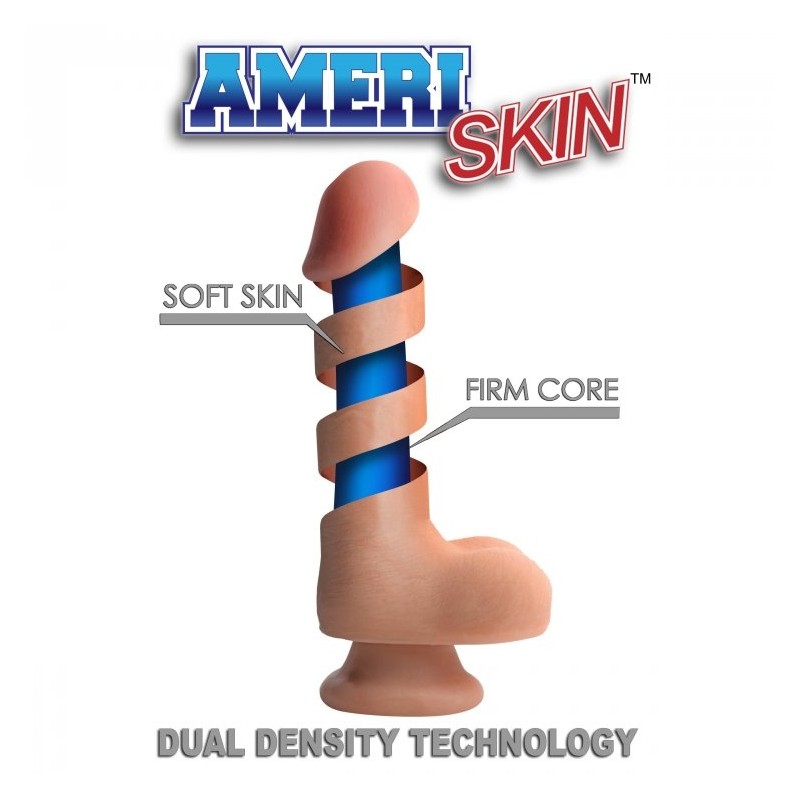 Usa cock real skin 9"/23cm no balls