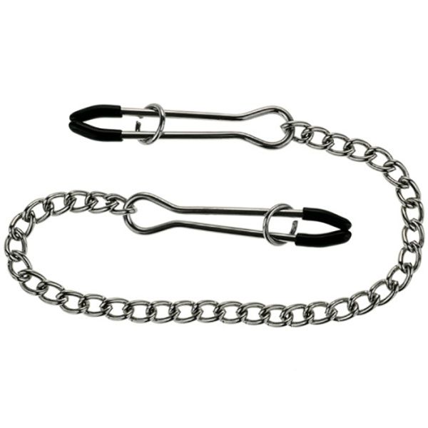 Ze Tweezer Long Nip Clamps With Chain 9813