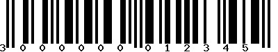 EAN-13 : 3000000012345